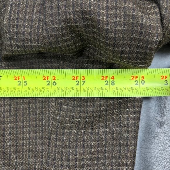 Alexander Lloyd Mens Brown Houndstooth Worsted Wool Blend Blazer Jacket Size 54L - Picture 10 of 13